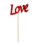 15" GLITTER LOVE PICKS<br> ITEM:9449
