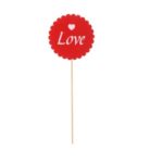 15" LOVE ROUND SHAPE PICK  <br> ITEM:9453