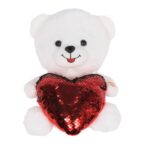 10" WHITE BEAR WITH SINGING "I LOVE YOU" & LIGHT UP CHEEKS <br>         ITEM: 23001