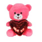10" PINK BEAR WITH SINGING "I LOVE YOU" & LIGHT UP CHEEKS      <br>         ITEM: 23003