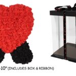 11" STANDING ROSE HEART  <br>                  ITEM: 9745