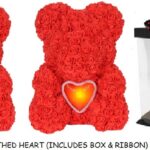 16" RED ROSE BEAR RED LIGHT <br>                    ITEM: 9902