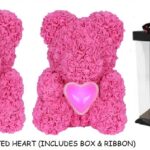 16" PINK ROSE BEAR PINK LIGHT <br>                  ITEM: 9905