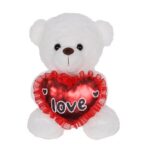 12" LOVE WHITE BEAR <br> 12" LOVE WHITE BEARITEM: 9959
