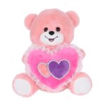 14" PEACH BEAR WITH HEART<br> ITEM: 23124