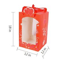 18" RED GIFT BOX <BR> ITEM:10072