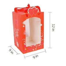12" RED GIFT BOX <BR> ITEM:10074