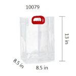 13" PVC TRANSPARENT GIFT BAG <BR> ITEM: 10079
