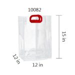 15"  PVC TRANSPARENT GIFT BAG <BR> ITEM:10082