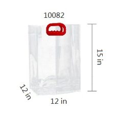 15"  PVC TRANSPARENT GIFT BAG <BR> ITEM:10082