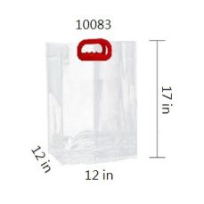 17"  PVC TRANSPARENT GIFT BAG <BR> ITEM: 10083