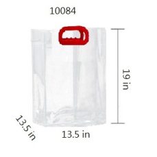 19"  PVC TRANSPARENT GIFT BAG <BR> ITEM: 10084