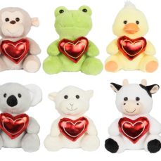 9" ANIMAL ASSORTMENT W/HEARTS <BR> ITEM:10089