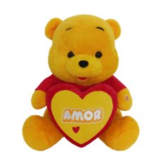 16" YELLOW BEAR AMOR HEART <BR> ITEM:23054