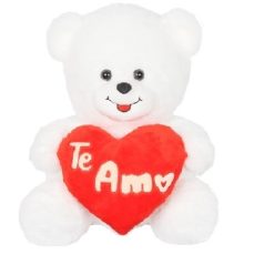 12" TE AMO WHITE BEAR <BR> ITEM:23179