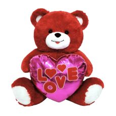 28" RED BEAR -LOVE <BR> ITEM: 23195