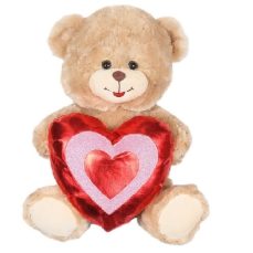 14" BROWN BEAR W/HEART <BR> ITEM:23199