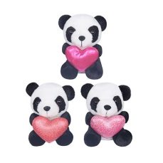 5" PANDA W/SHINY HEART <BR> ITEM:9246